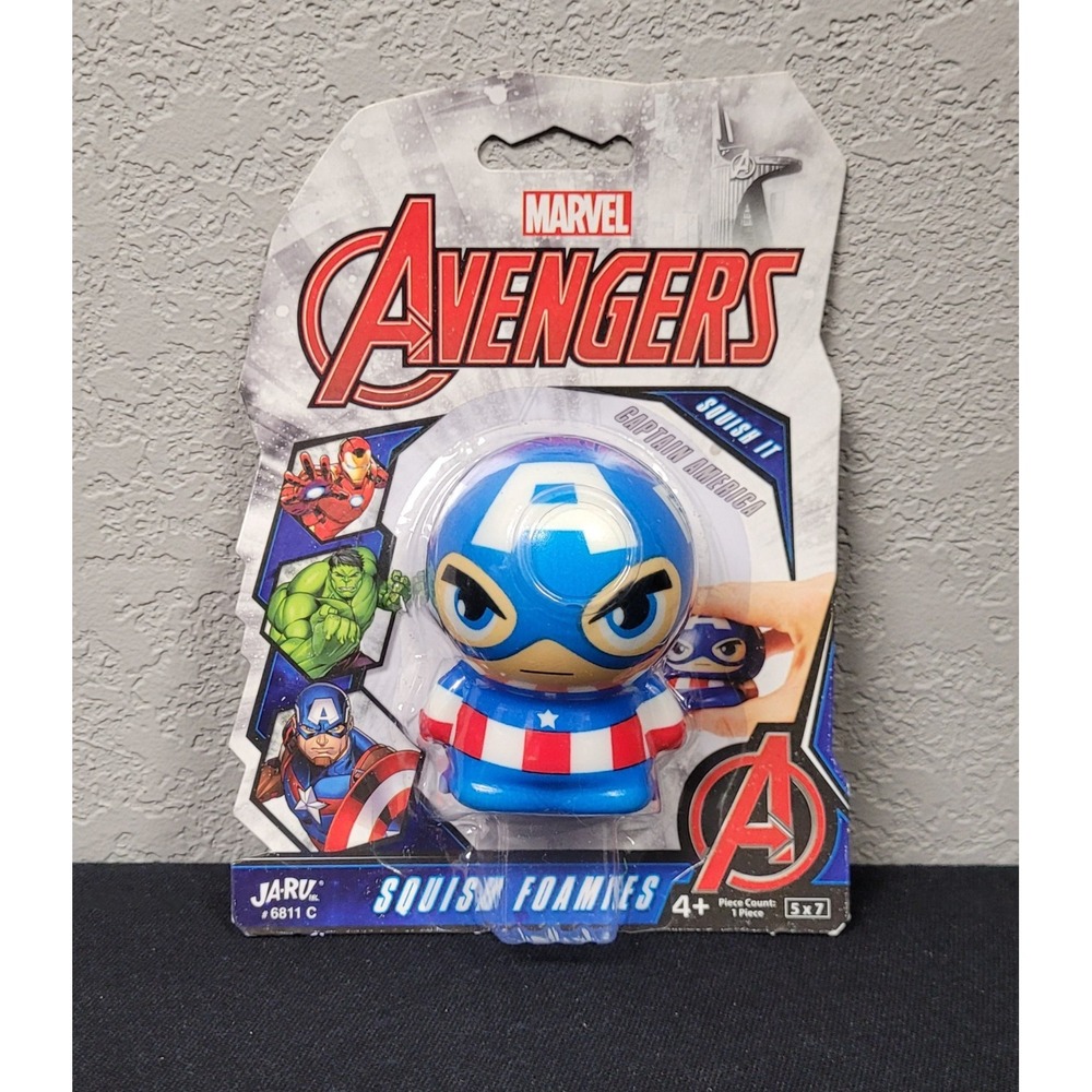 Ja-Ru Marvel Avengers Captain America Squish Foamies Toy